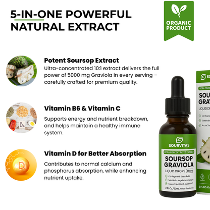 100% Pure Organic Soursop Extract