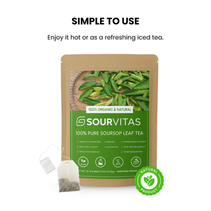 100% Pure Organic Soursop Leaf tea