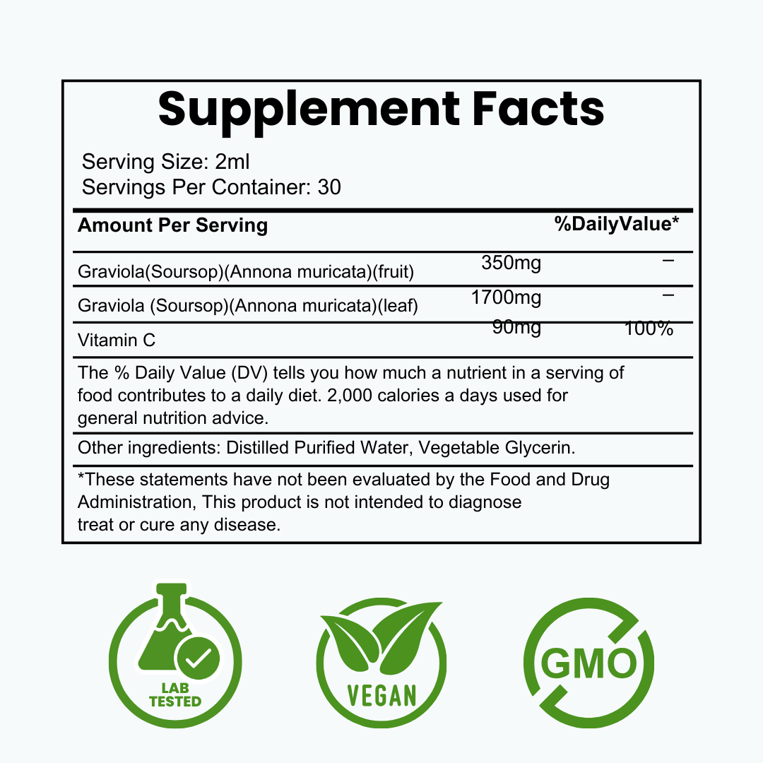 100% Pure Organic Soursop Extract
